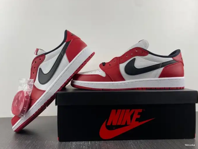 Cheap TBK Air Jordan Retro 705329-600 1 Low Chicago 0424